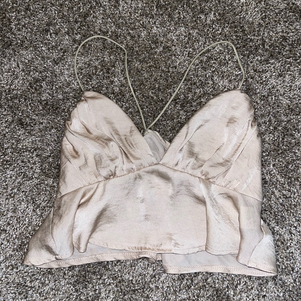 Triangle tank top crop top